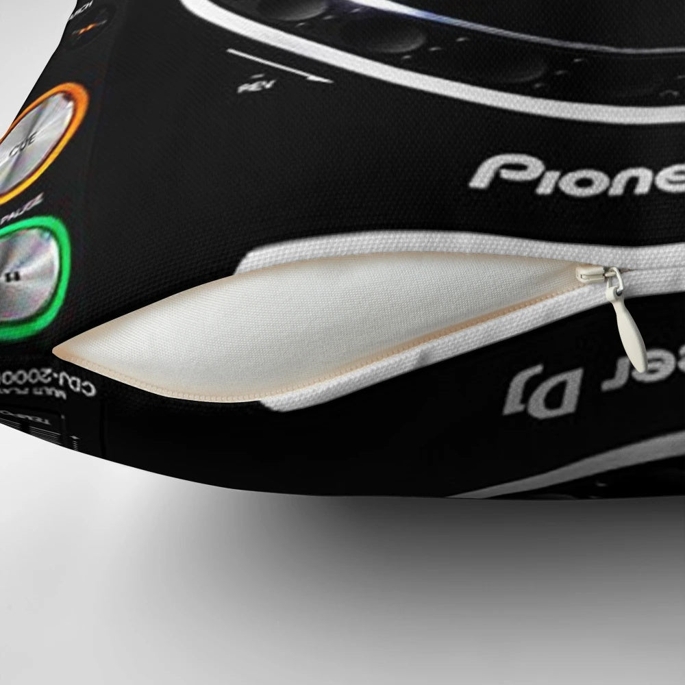 Plush and comfortable pillow featuring the Pioneer logo and design