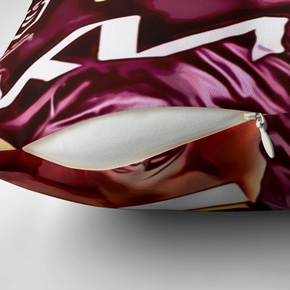 Reece Walsh, a professional rugby league player, featured in a high-quality pillow design.