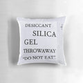 Closeup of high quality silica gel packets for moisture control