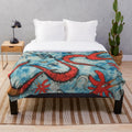 High-quality plush blanket inspired by the iconic band The Cure