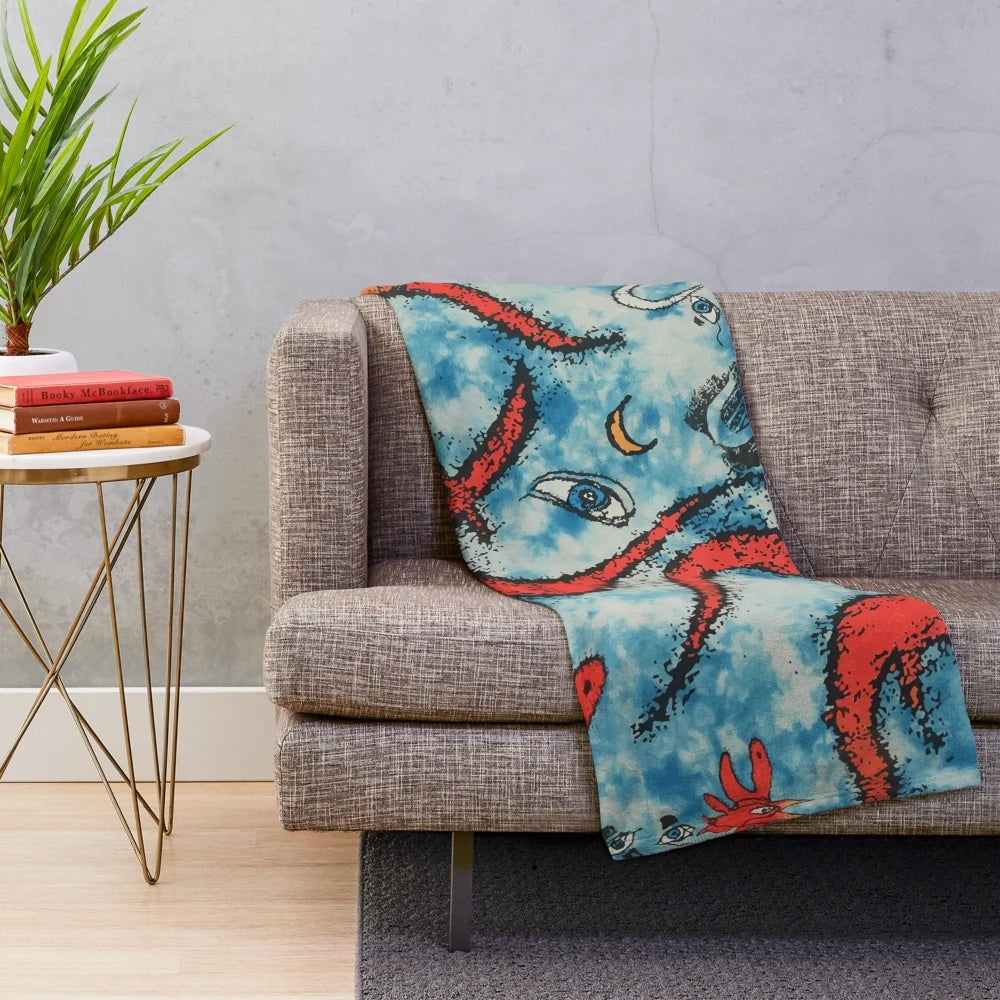 High-quality plush blanket inspired by the iconic band The Cure
