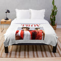 Troy Bolton from High School Musical on a soft, cozy plush blanket