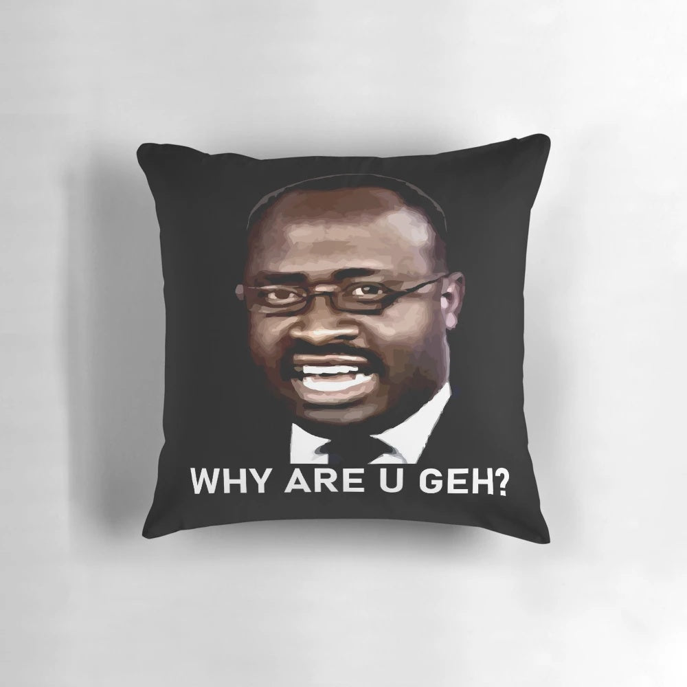 Kaggwa Njala, a man from Africa, being interviewed and asked "Why are you geh?" in a funny viral video.