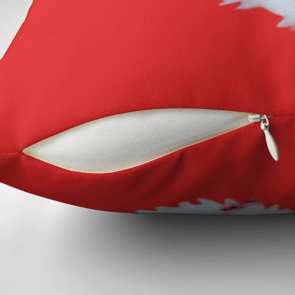 Funny "Bad Santa" smoking a cigarette plush pillow for holiday home decor