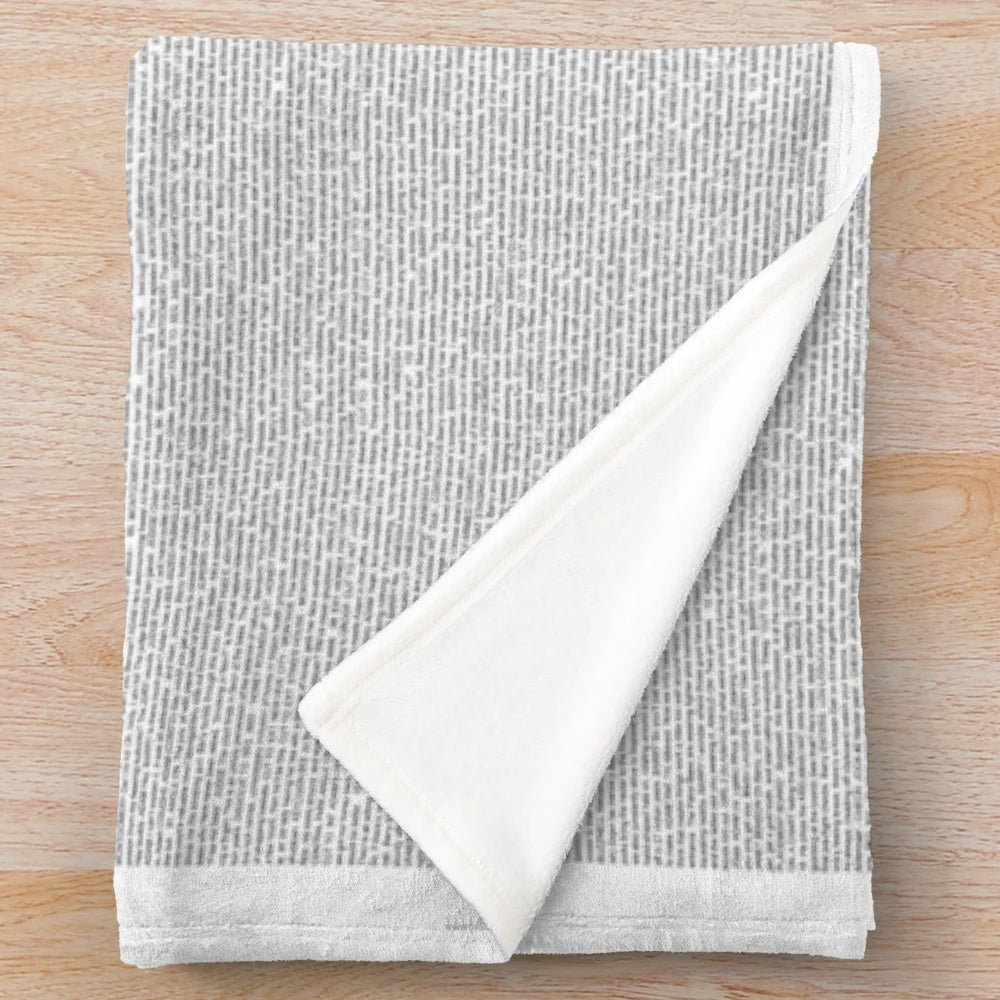 Plush blanket with the entire Bee Movie script printed on it