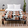 Plush blanket featuring "Bottom" TV show characters Rik Mayall and Ade Edmondson