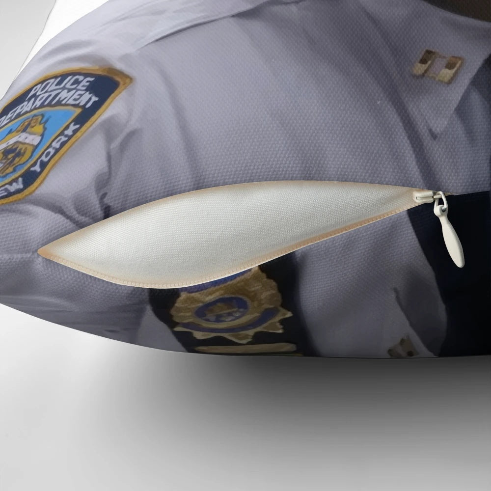 Brooklyn 99 Pillow with Illustrations of Captain Holt's Facial Expressions
