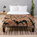 Crying Kim Kardashian pop culture collage design plush blanket