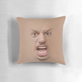 Colorful Eric Andre-themed pillow with the iconic "Legalize Ranch" catchphrase