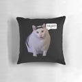 Plush Huh Cat Meme Throw Pillow for Cozy Cat Lover Home Decor