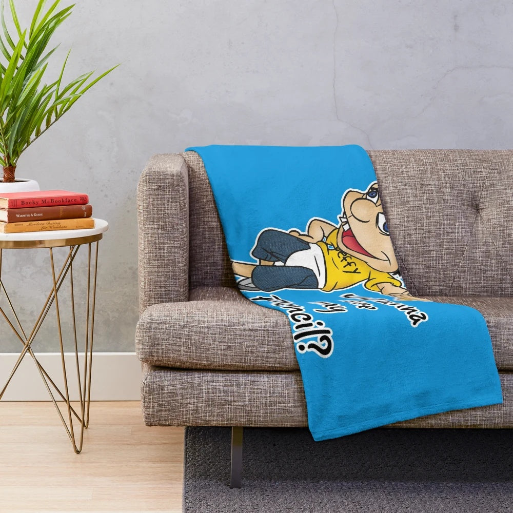 Jeffy Plush Blanket featuring the popular SML character