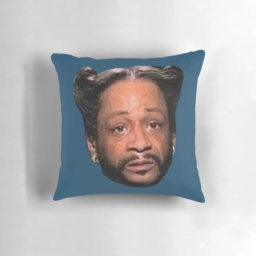 Katt Williams Meme Pillow featuring the comedian's famous shocked expression