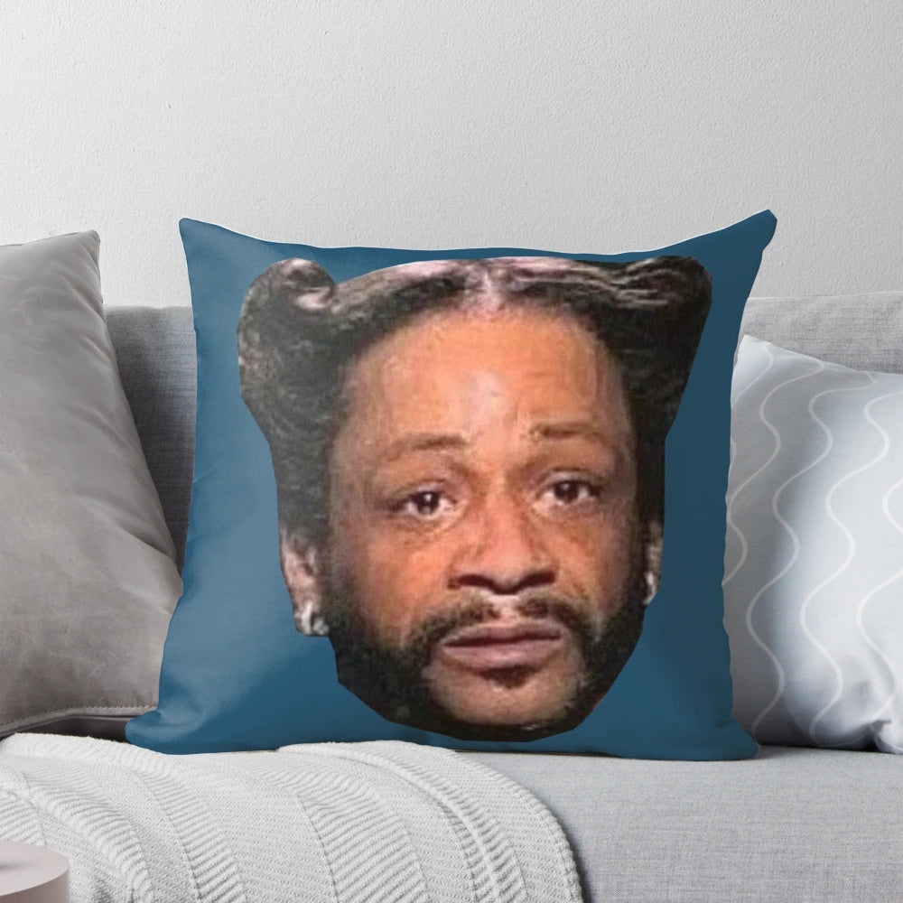 Katt Williams Meme Pillow featuring the comedian's famous shocked expression