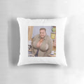 Pillow featuring the popular "Kevin James with Boobs" meme, a humorous reaction image from the sitcom "The King of Queens
