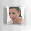Kim Kardashian Crying Meme Printed Pillow for Funny Home Decor