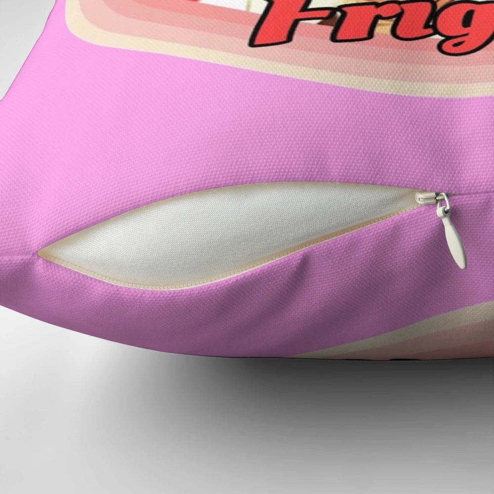 Madge from Benidorm inspired comedy throw pillow