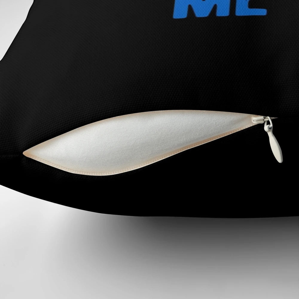Funny mayonnaise-themed decorative throw pillow