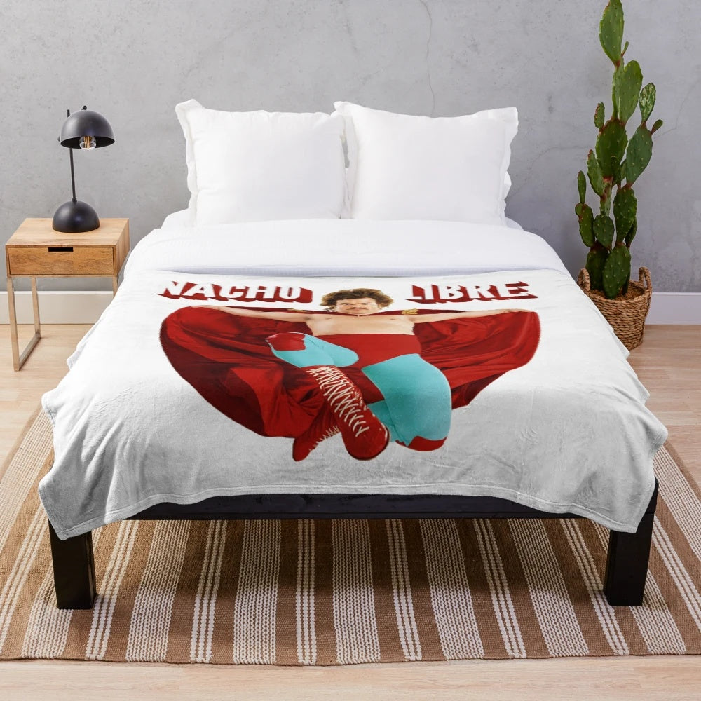 Nacho Libre Plush Blanket featuring Jack Black