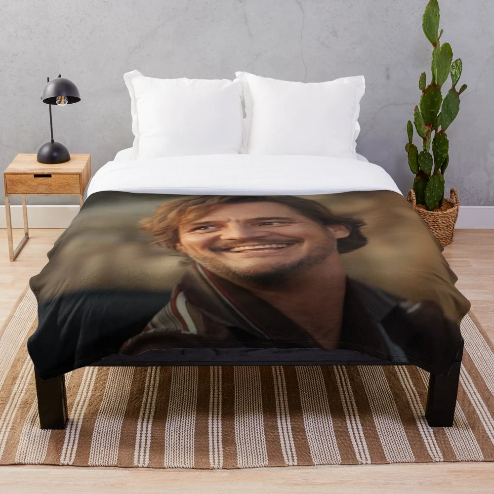 Unhinged Pedro Pascal plush blanket