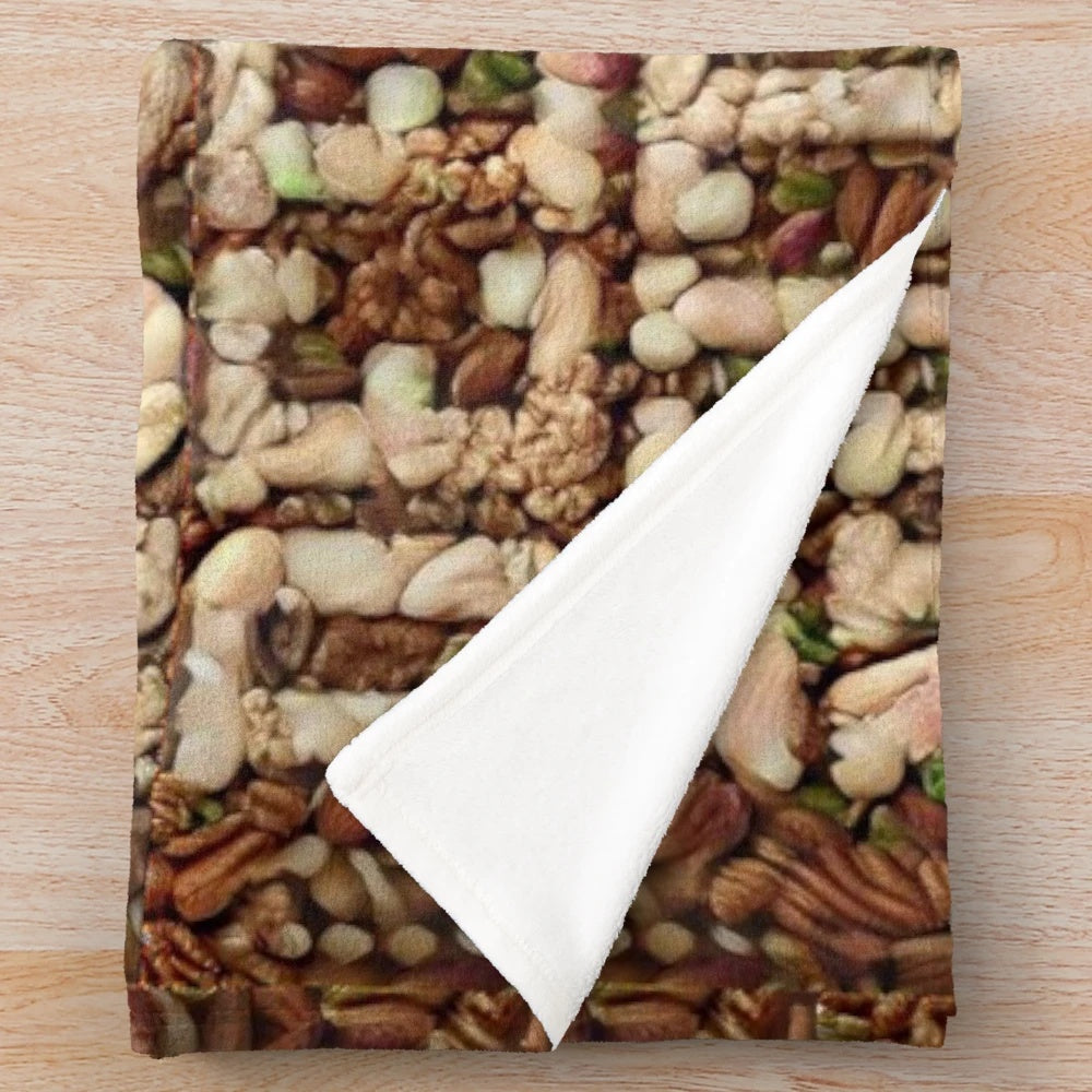 Deez Nuts themed plush blanket with funny meme design