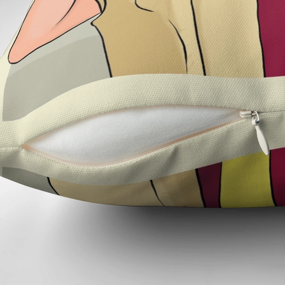 Colorful and humorous "Random" throw pillow inspired by the popular "I Think You Should Leave" comedy sketch