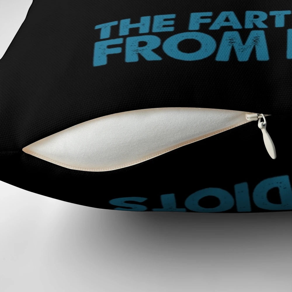A vibrant, humorous scuba diving themed decorative throw pillow featuring fun graphics and quotes for scuba divers.
