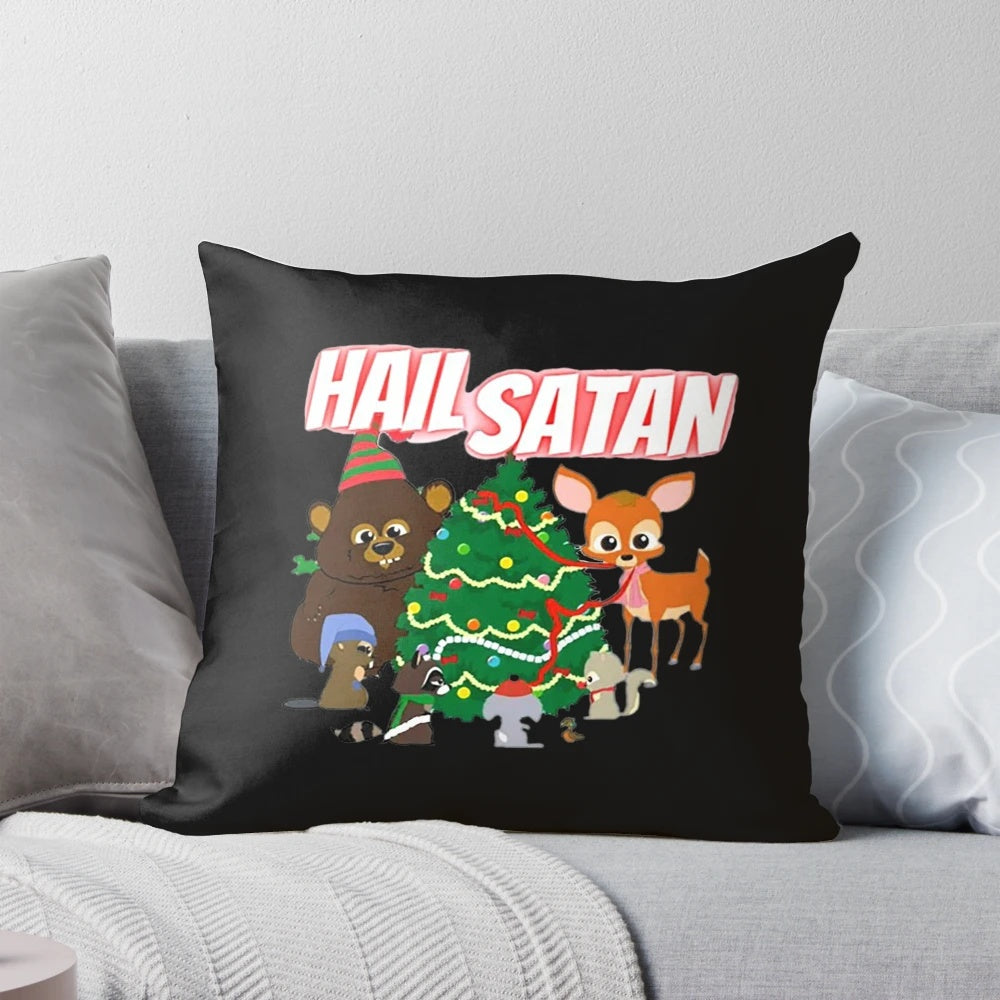 South Park Christmas Critters decorative pillow featuring Tegridy Farms and iconic characters