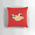 A soft, plush pillow featuring the popular Uganda Knuckles meme character