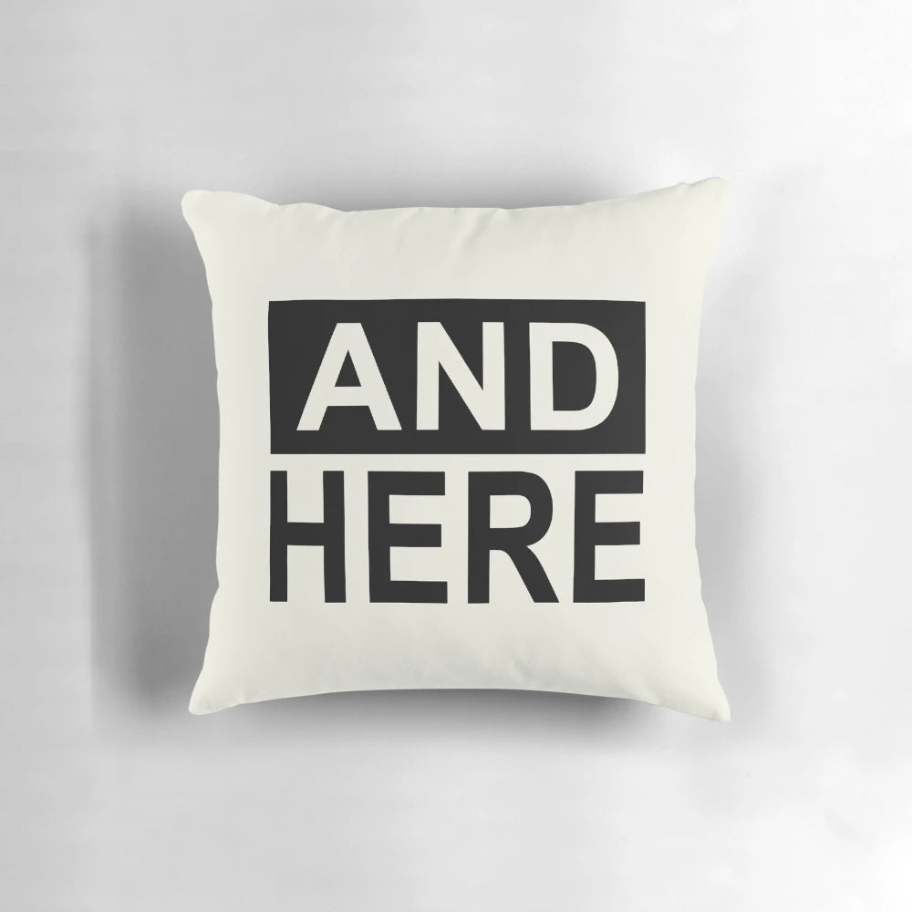 Funny 'We Had Sex Here' decorative pillow with humorous saying