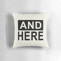 Funny 'We Had Sex Here' decorative pillow with humorous saying