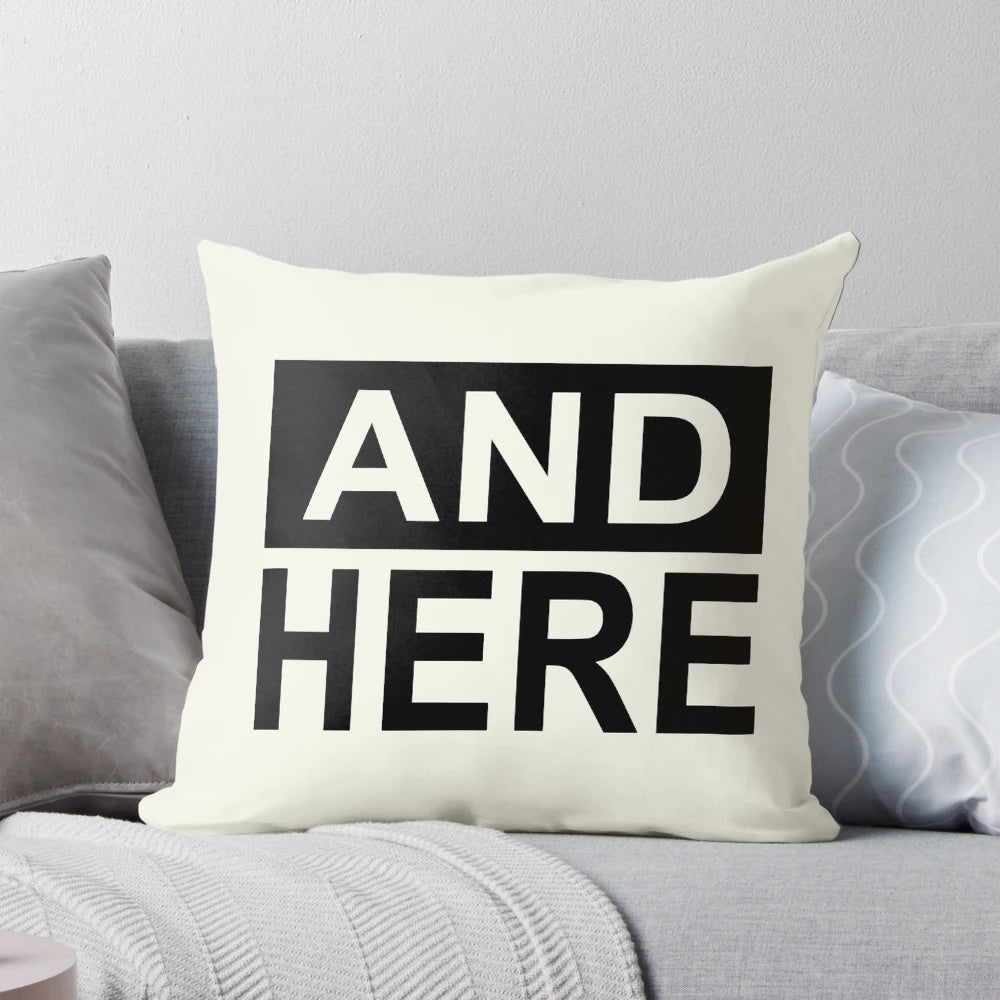 Funny 'We Had Sex Here' decorative pillow with humorous saying