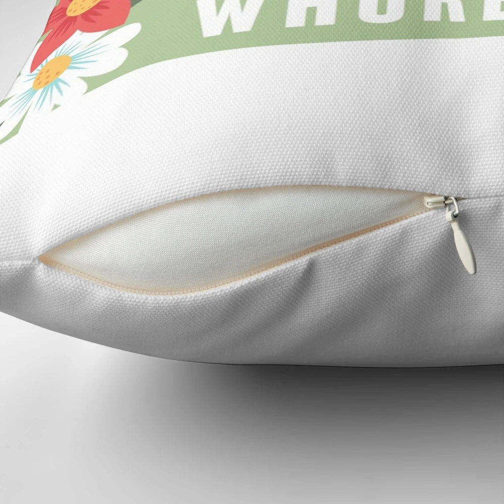 "Whore Home" Pillow - Funny, Sarcastic Home Accessory