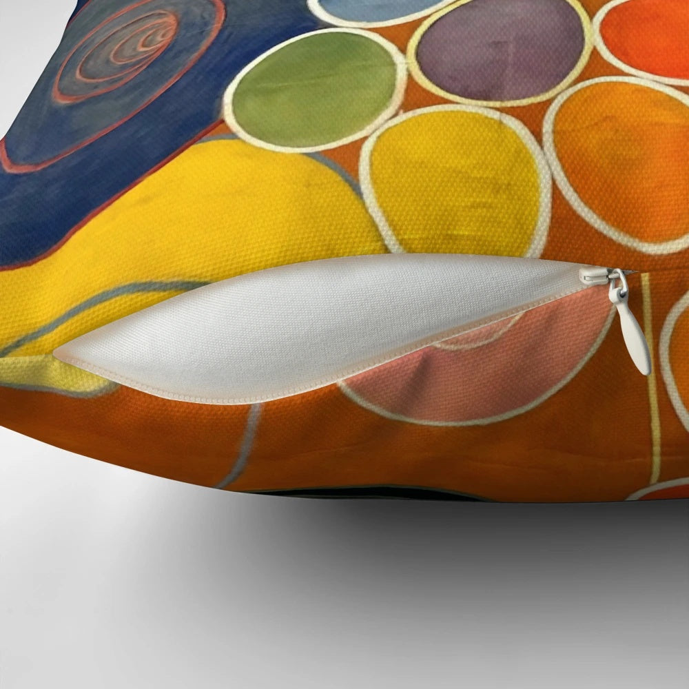 Hilma af Klint "The Ten Largest, No. 03, Youth, Group IV" Pillow featuring abstract and spiritual art