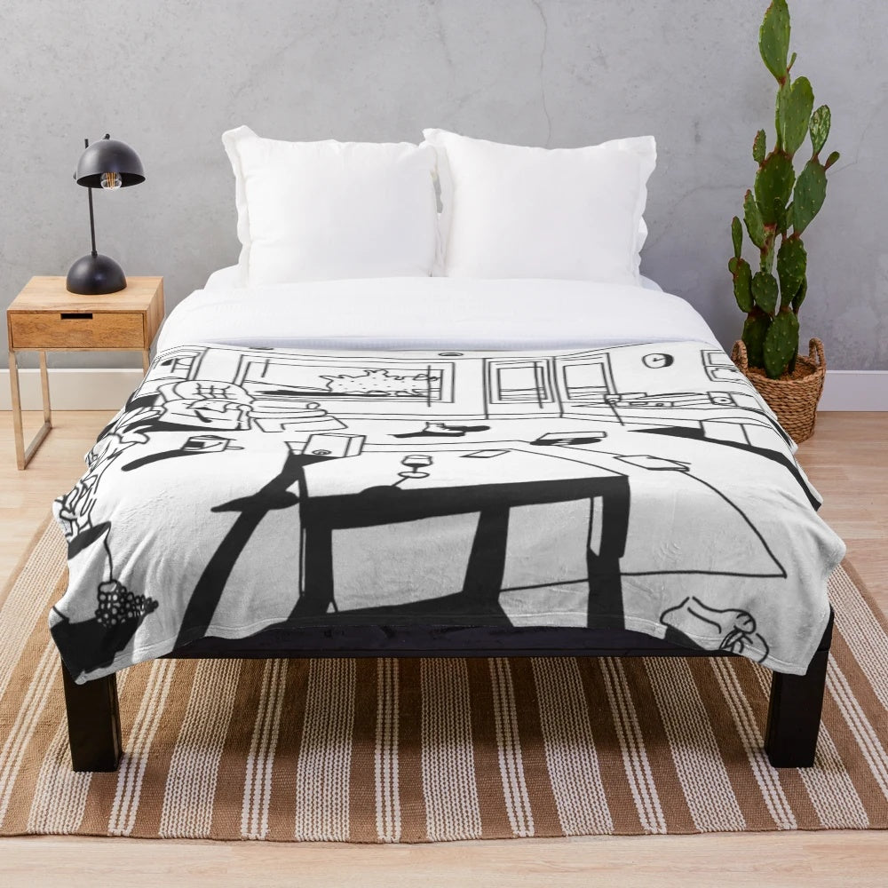 Hippo Campus Landmark Inspired Plush Blanket