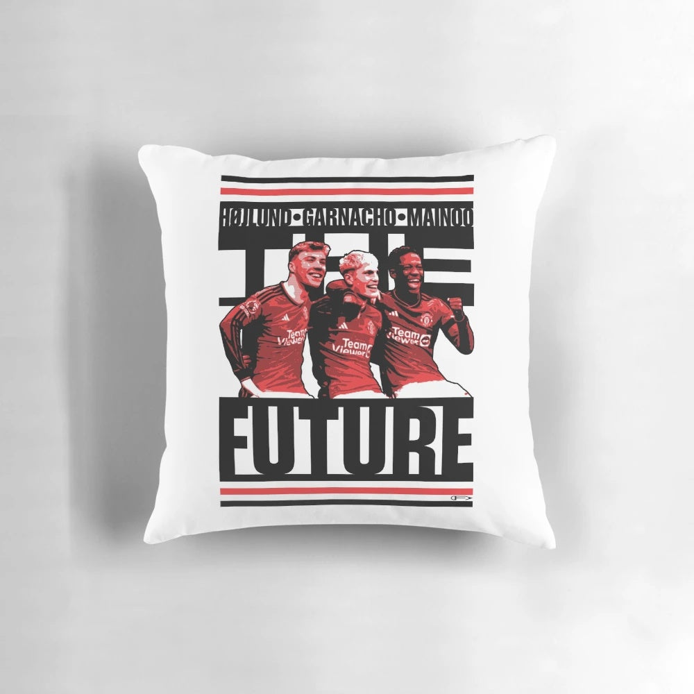 Hojlund, Garnacho & Mainoo Manchester United Players Pillow