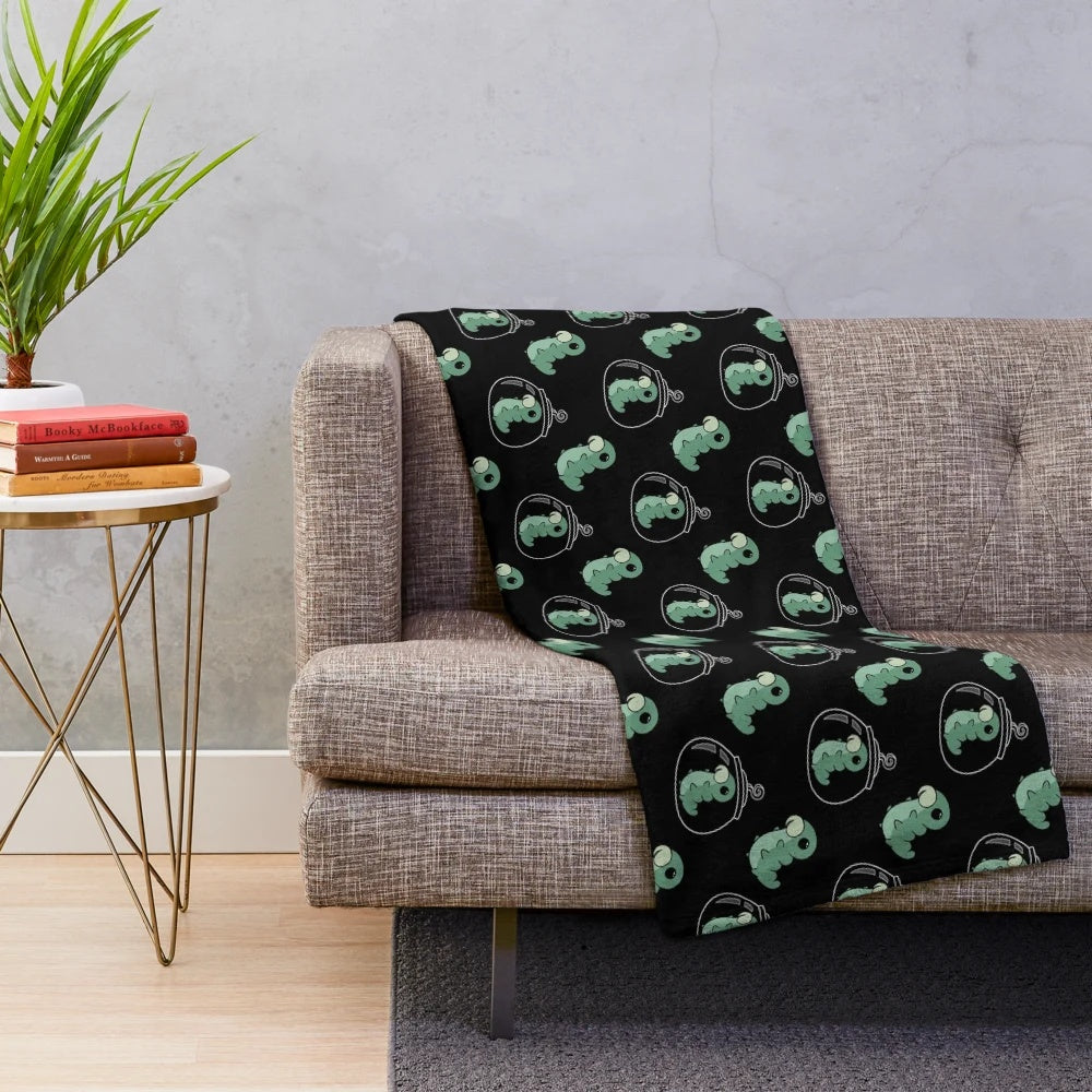 Hollow Knight Grub pattern plush blanket