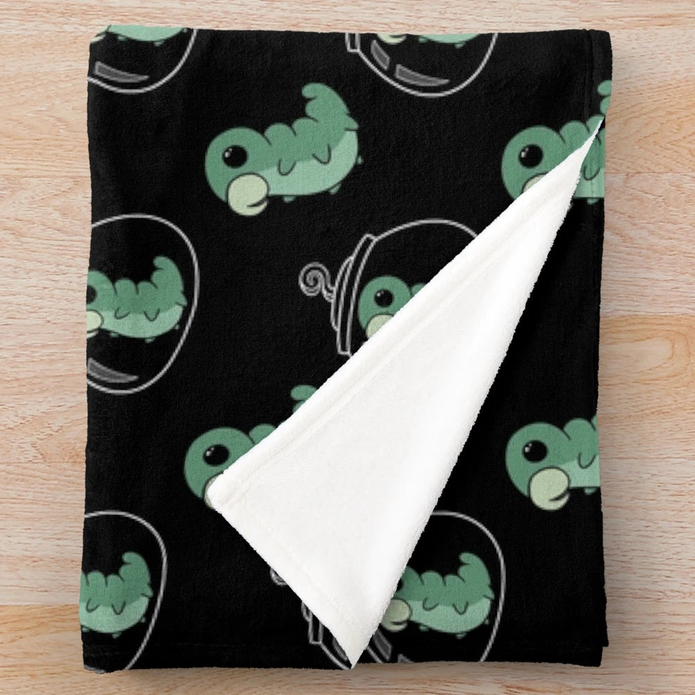 Hollow Knight Grub pattern plush blanket