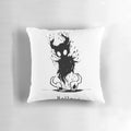 Hollow Knight inspired pillow featuring the iconic Hollow Void design from the acclaimed Metroidvania video game.
