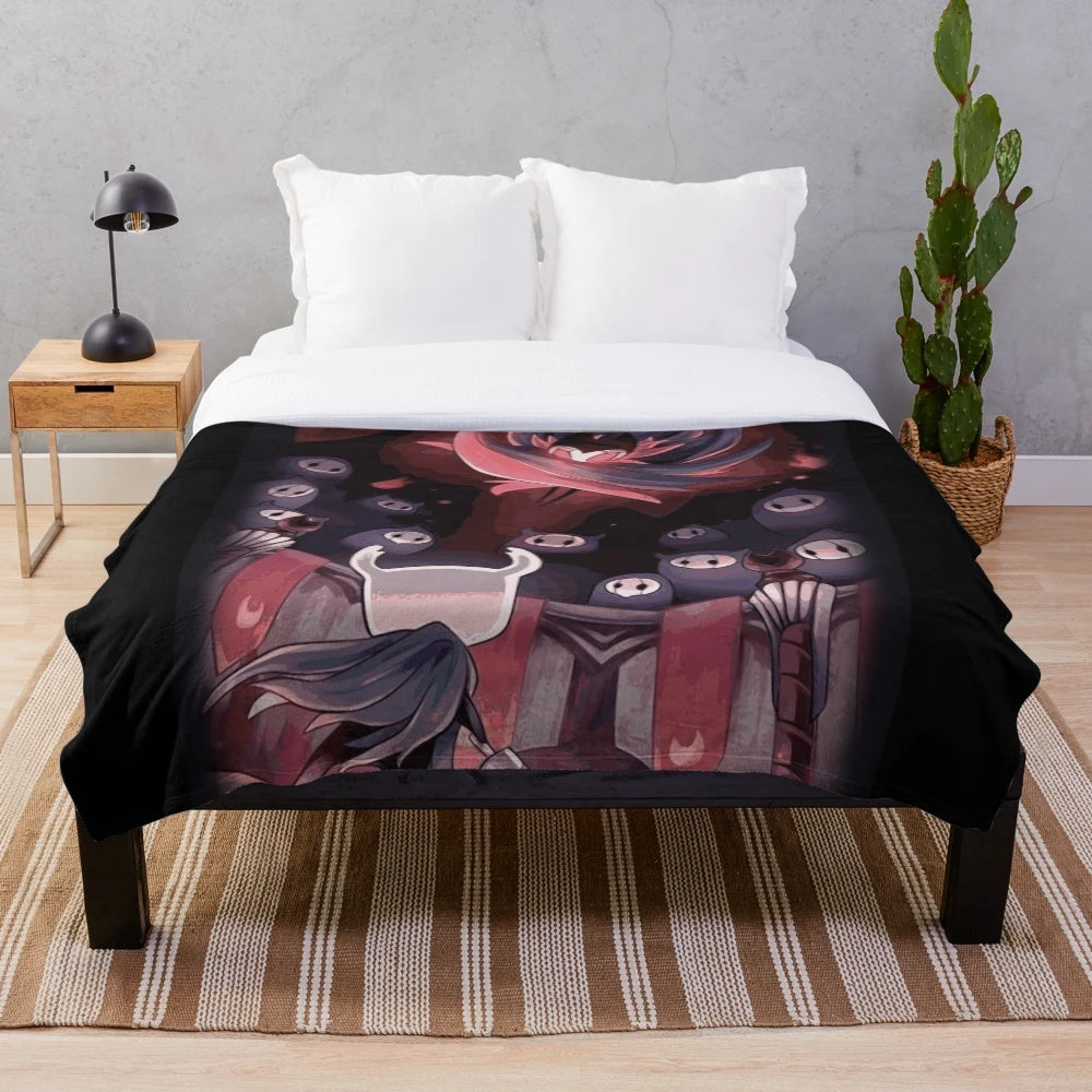 Hollow Knight The Knight Facing Master Grimm Plush Blanket