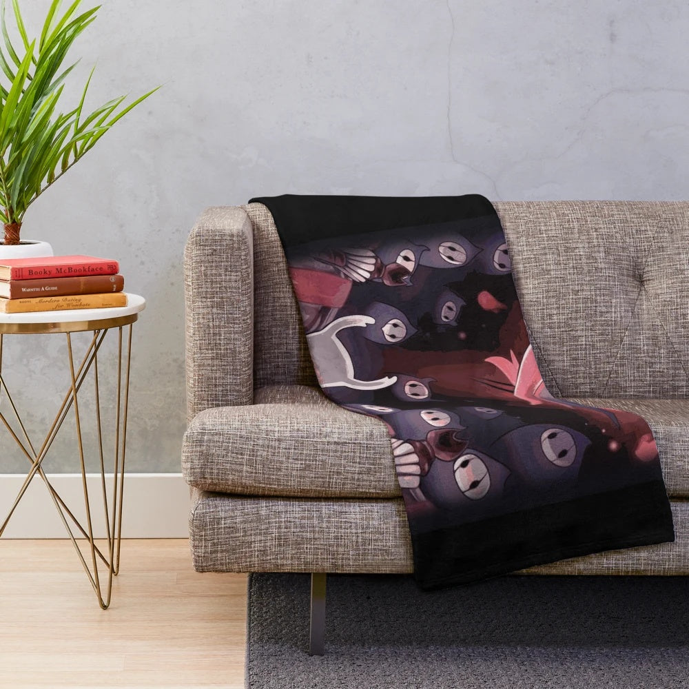 Hollow Knight The Knight Facing Master Grimm Plush Blanket