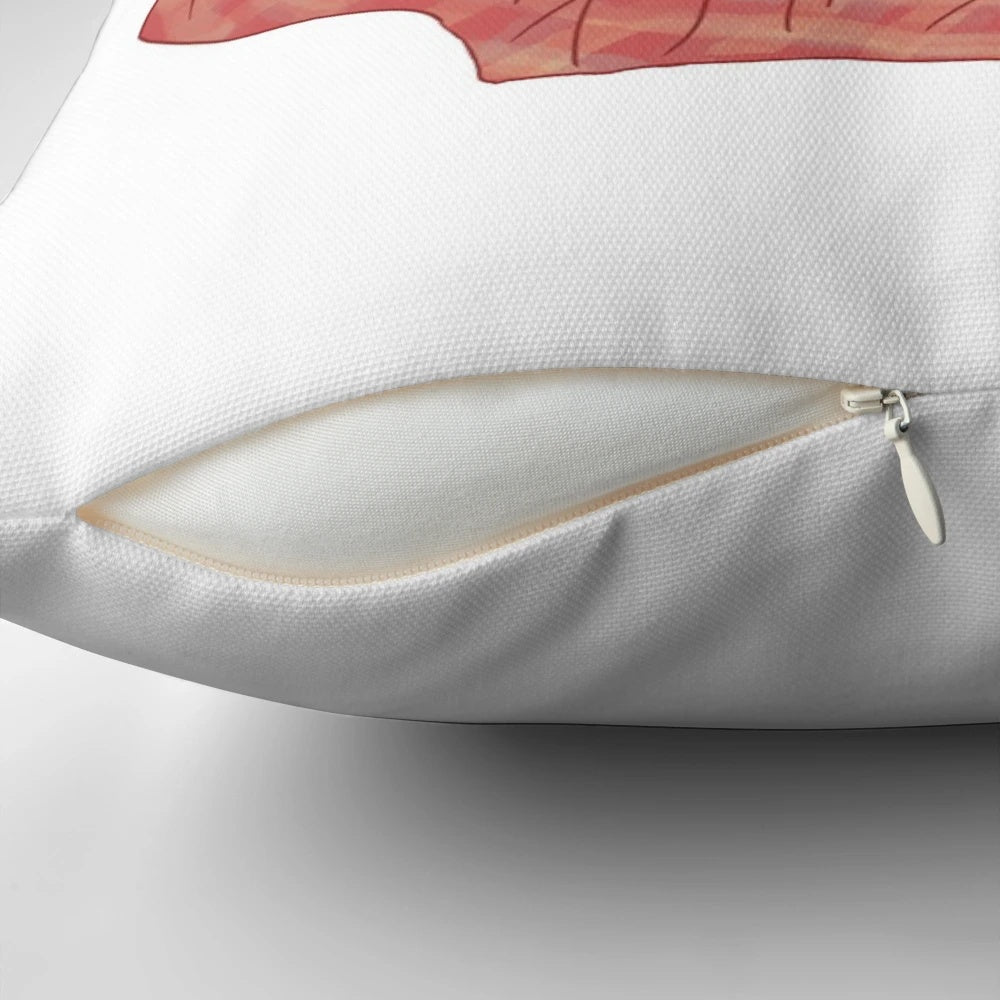 Decorative pillow featuring the character Julius Pepperwood from the TV show New Girl, with the text "I'm from Chicago" in a creative design.