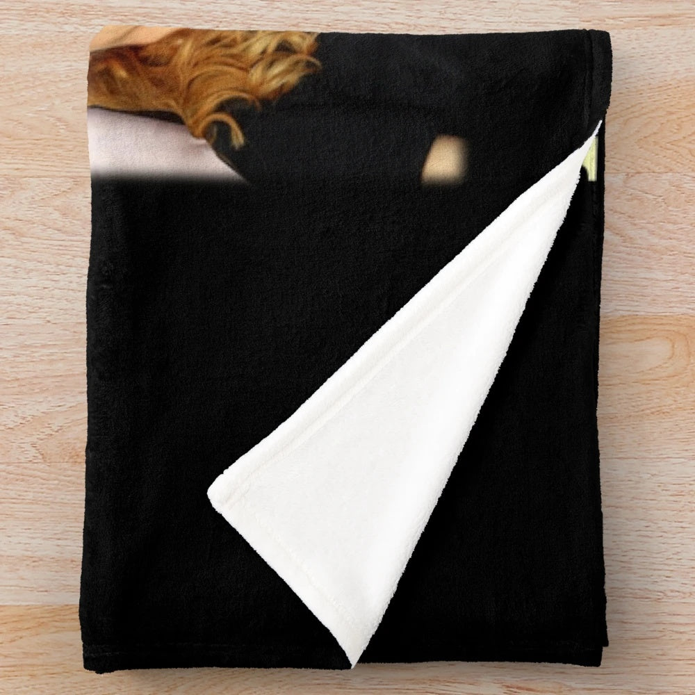 Cozy plush blanket featuring an homage to acclaimed actress Nicole Kidman