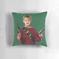Home Alone" inspired Christmas movie pillow featuring the iconic character Kevin McCallister