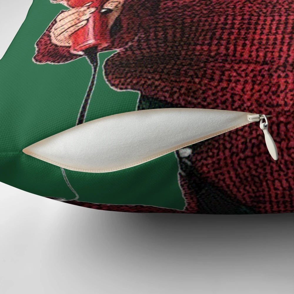 Home Alone" inspired Christmas movie pillow featuring the iconic character Kevin McCallister