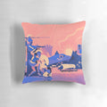Homeric Landscape Summer Throw Pillow featuring classic Greek mythology imagery