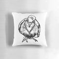 Homie Pigeon Black and White Redbubble Art Party Pillow