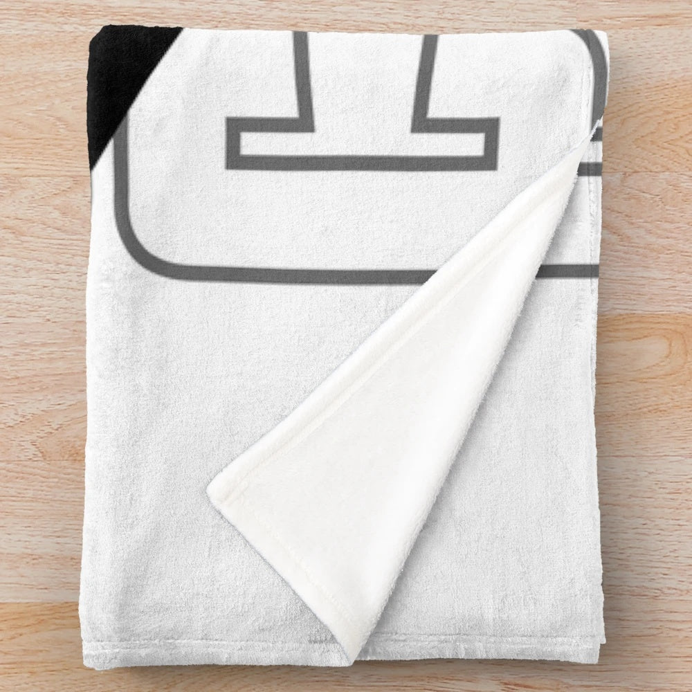 Honda Civic inspired plush blanket with car artwork