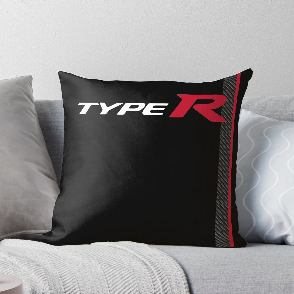 Honda Civic Type R Racing Stripe Carbon Fiber Pillow for FK8 Models