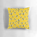 Honey Makers Pillow featuring a design of bees and honeycomb
