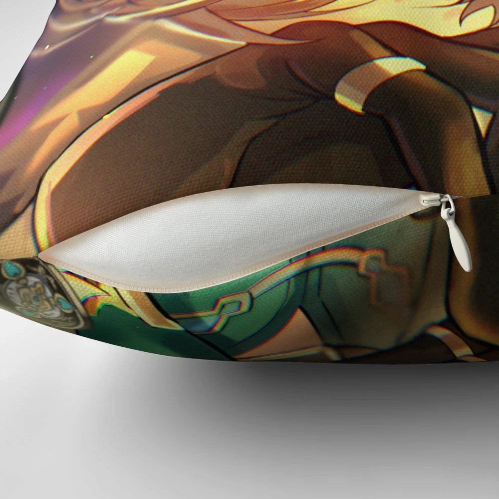Honkai Star Rail inspired Aventurine pillow with a captivating design